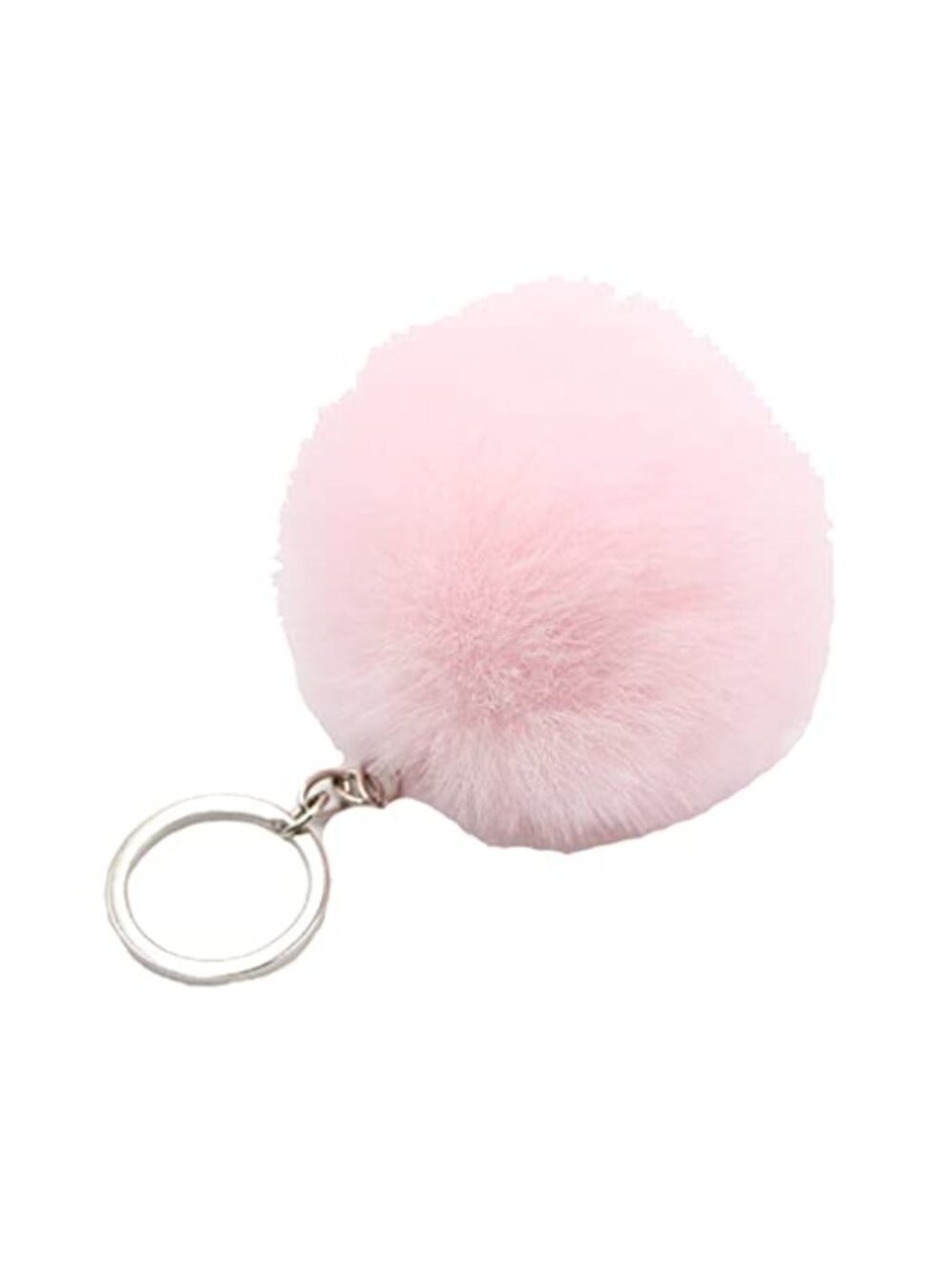 Faux Fur Pom Pom Keychain Plush Charm Handbag Purse Accessory
